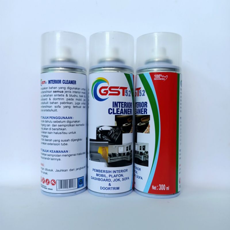 Interior Cleaner Foam 300ml Pembersih Bagian Interior Mobil Serbaguna Gst52