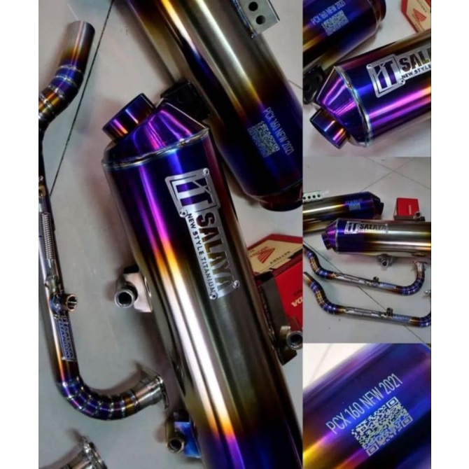 Kenalpot Titanium IT Salaya Original ( Honda Pcx 160 New )