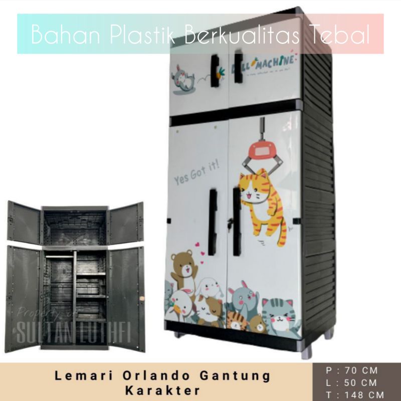 Lemari Pakaian Plastik Gantungan Miami Orlando