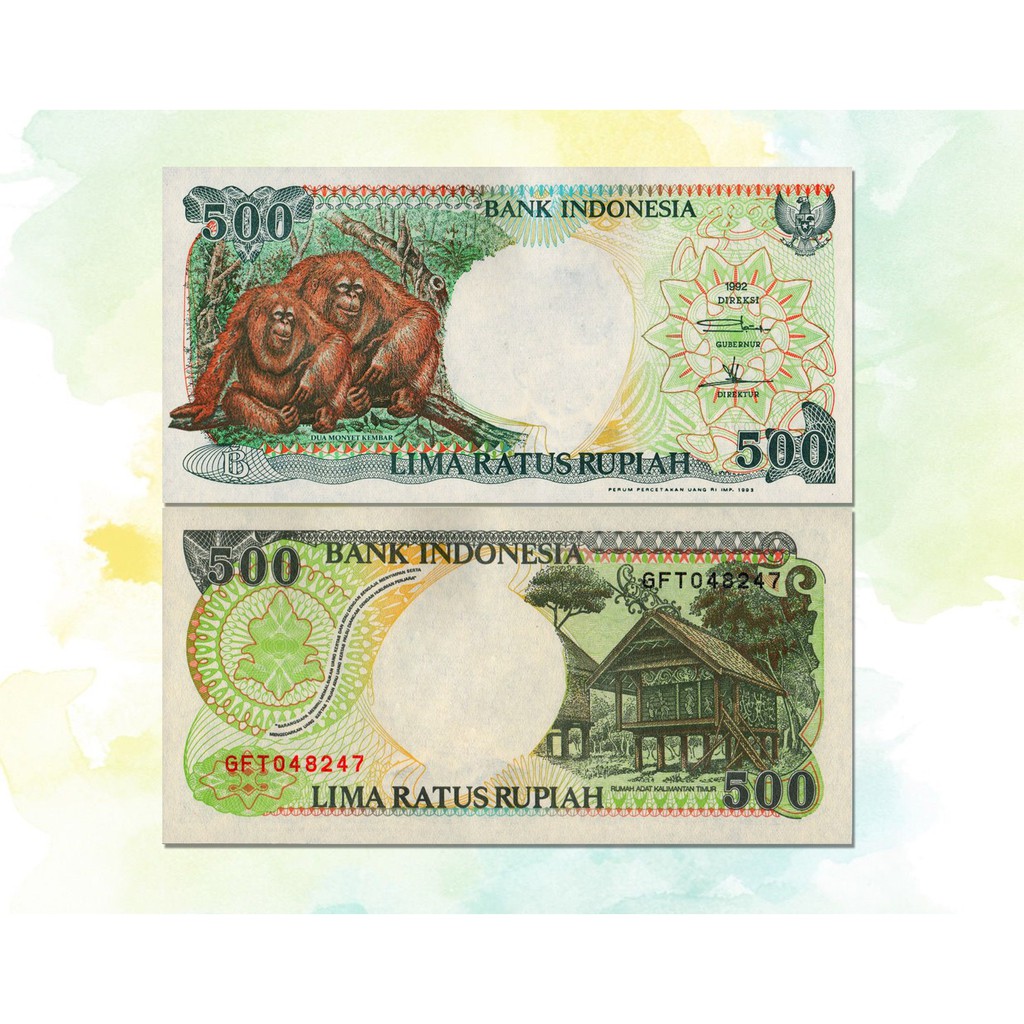 Jual Uang 500 Rupiah dua Monyet kembar souvenir replika repro | Shopee
