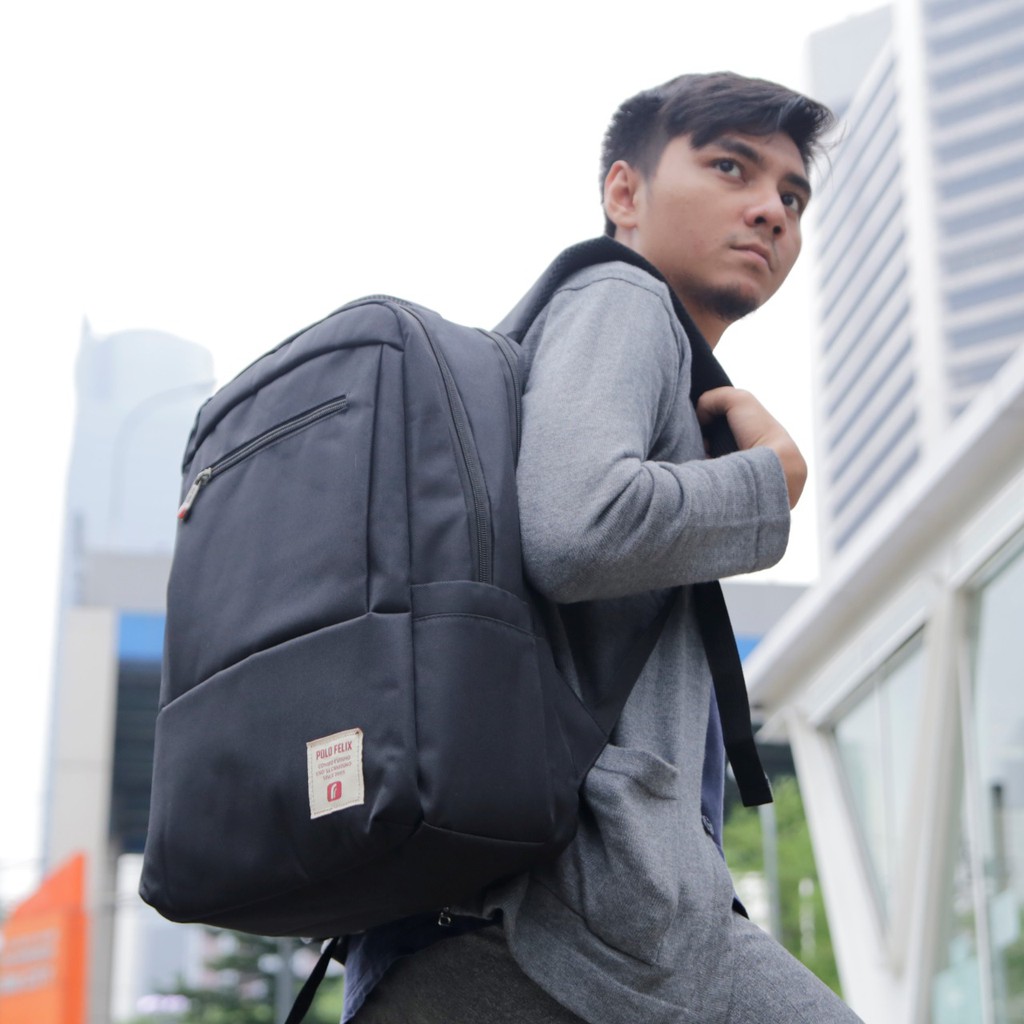 Tas Ransel Laptop - Backpack Kuliah Kerja Laptop 14 Inch Travel Multifungsi Pria Wanita Cewek Cowok