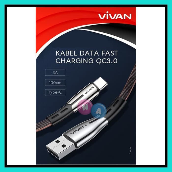 NA - Kabel Type C 3A Fast Charging Vivan - Kabel Data Type C TK-C