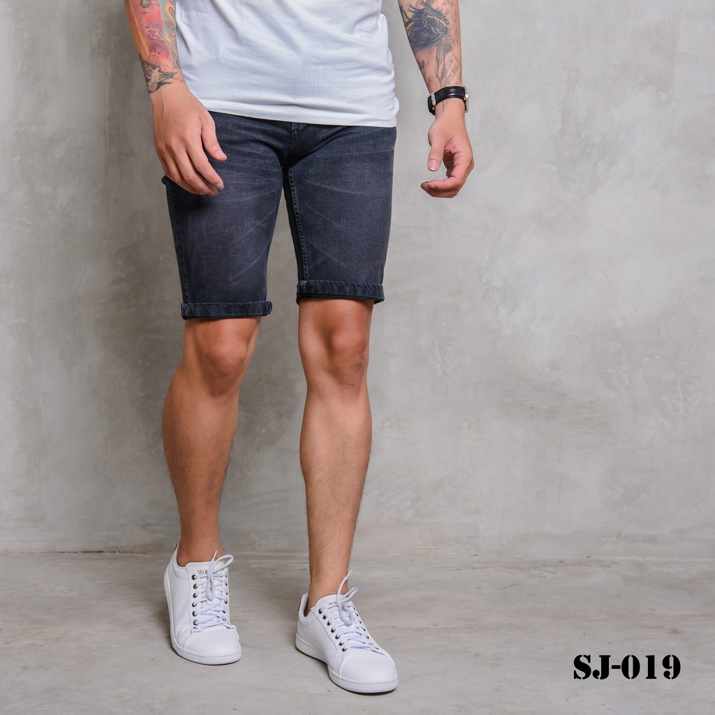 L Awears SJ 019 Celana  Pendek  Pria  Jeans  Abu 29 34 