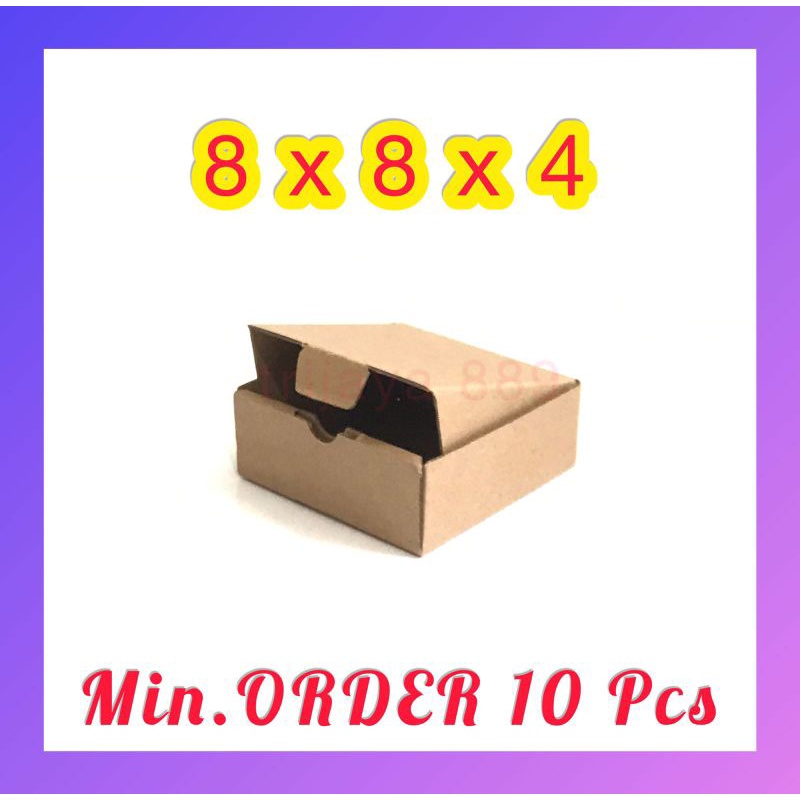 

kardus karton box pizza / diecut uk 8x8x4