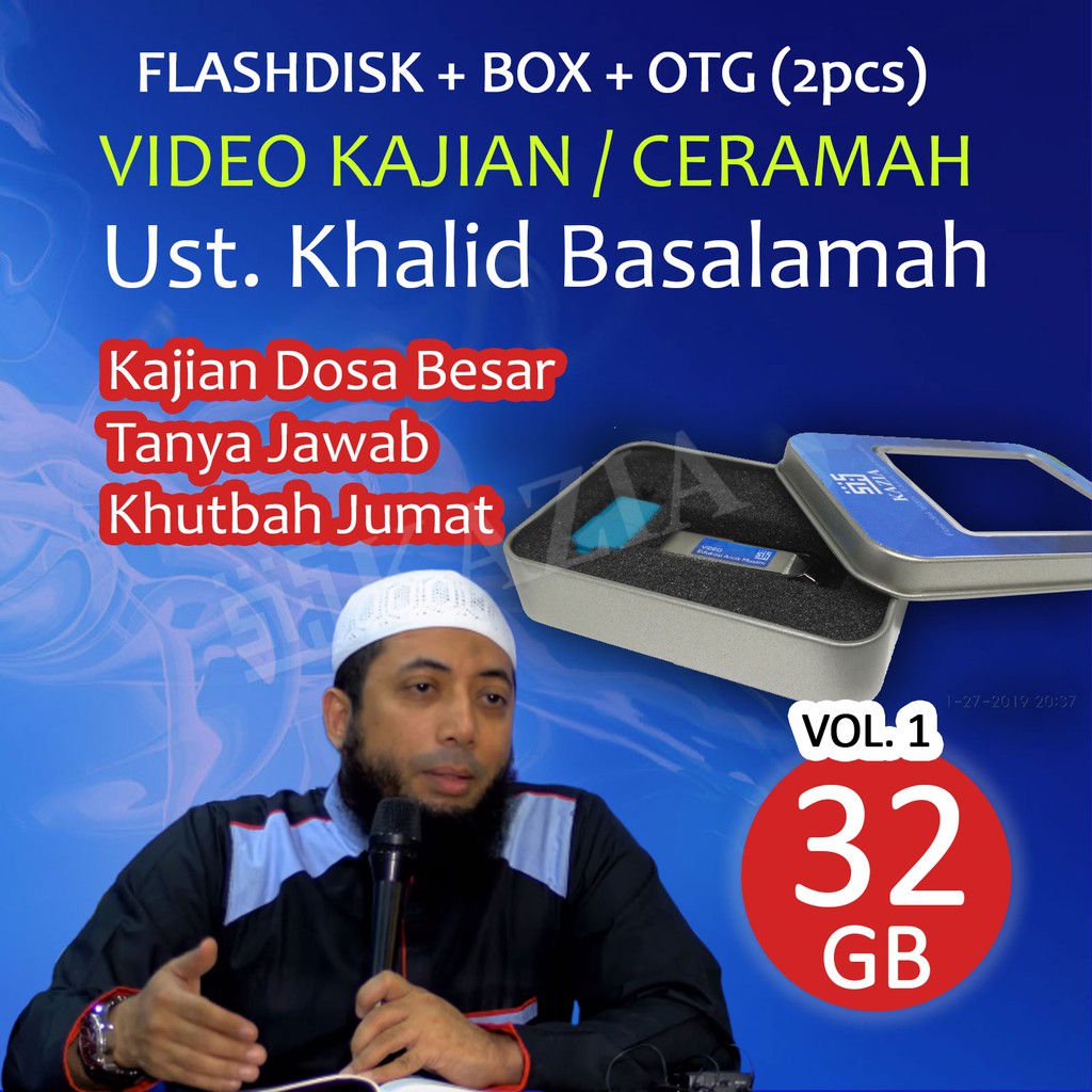 Video Ceramah Ustadz Khalid Basalamah Kajian Dosa Besar Tanya Jawab Flashdisk Islami 32gb Shopee Indonesia