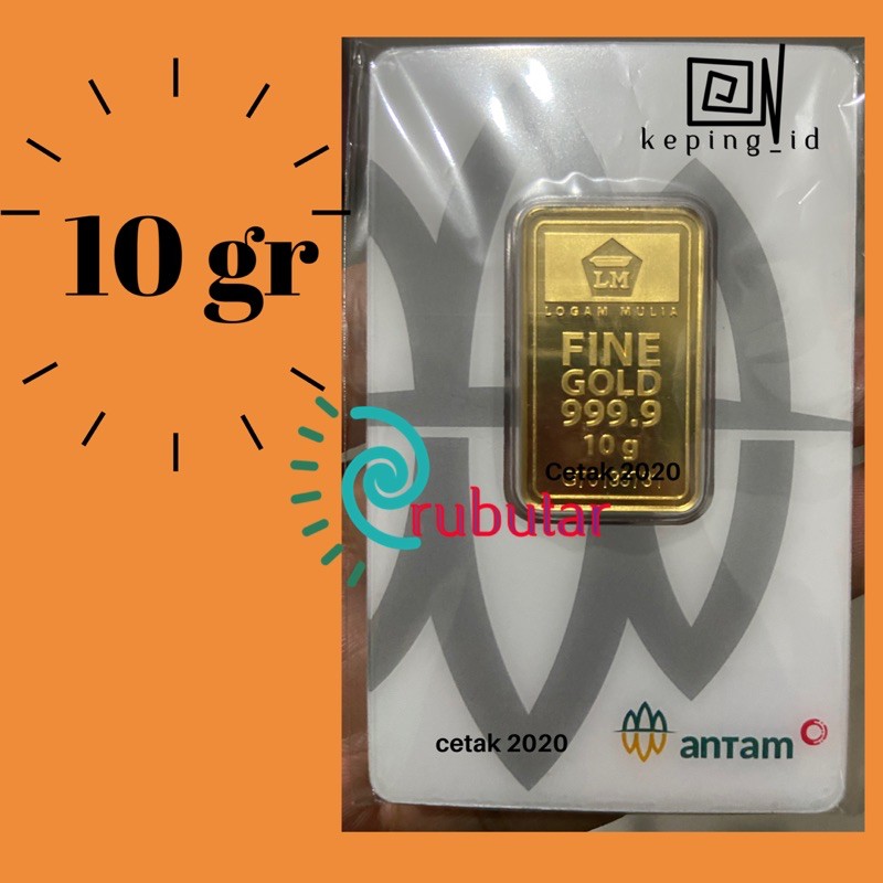 REDMARK Logam Mulia Antam 10 gram 10gr Reinvented cetakan 2020