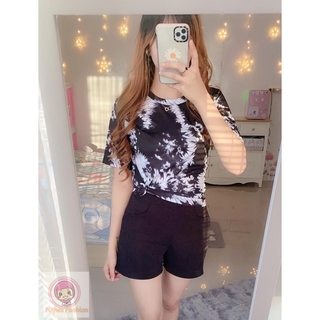 Oversize Cotton Candy Kaos  Wanita Tie  Dye  T Shirt Oline 