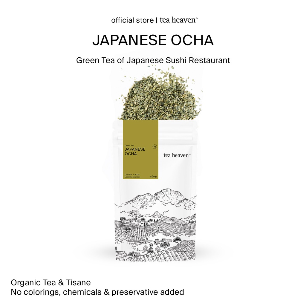 

Ocha Teh Hijau Jepang Organik / Premium Japanese Ocha Green Tea / Tea Heaven