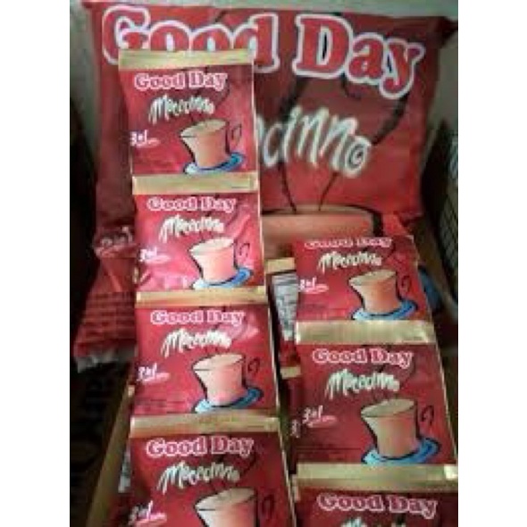 

Kopi Goodday Moccacino 20gram 1renteng 10 pcs