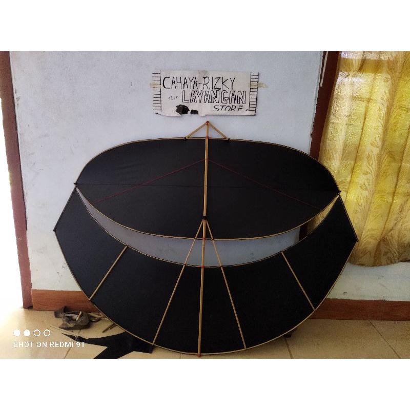 Layangan gapangan mini 1 meter polosan by cr layangan - Murah