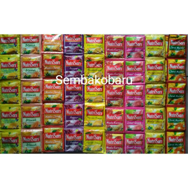 

Nutrisari varian rasa 14 gram (ecer)