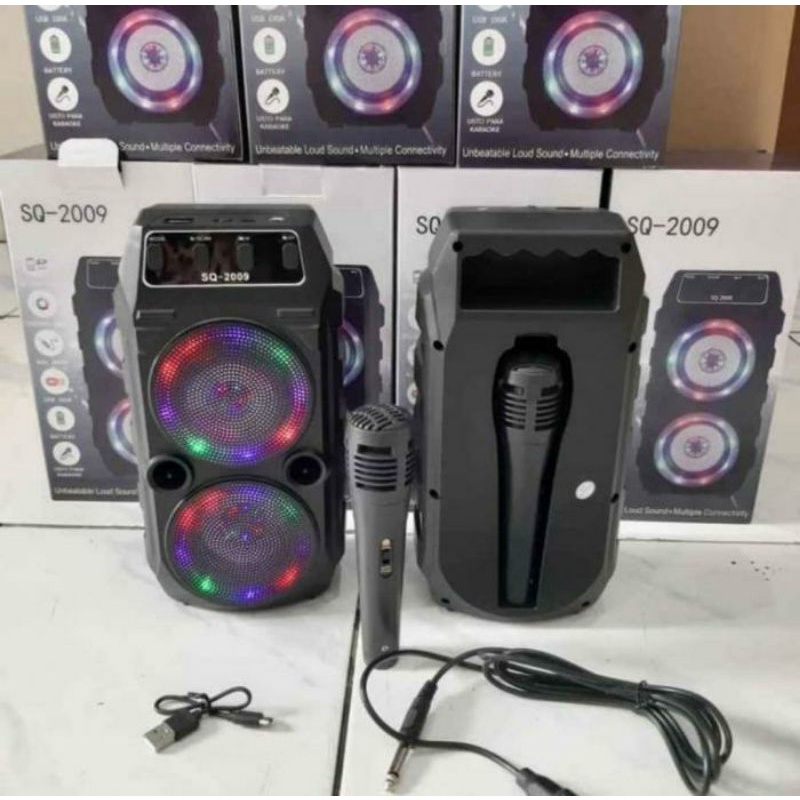 [MURAH] Speaker bluetooth SQ-2008 / SQ 2009 Free Mic Speaker SQ 2008 /SQ 2009 Type Big Bass