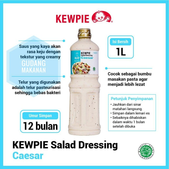 

SAUS-DRESSING- KEWPIE SALAD DRESSING CAESAR 1 LITER -SAUS-DRESSING.