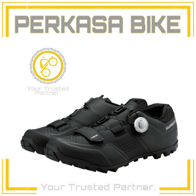 SEPATU SEPEDA MTB  SHIMANO ME5 SH-ME502  CLEAT ME5 ME 5 502 BLACK NOIR PERKASABIKE