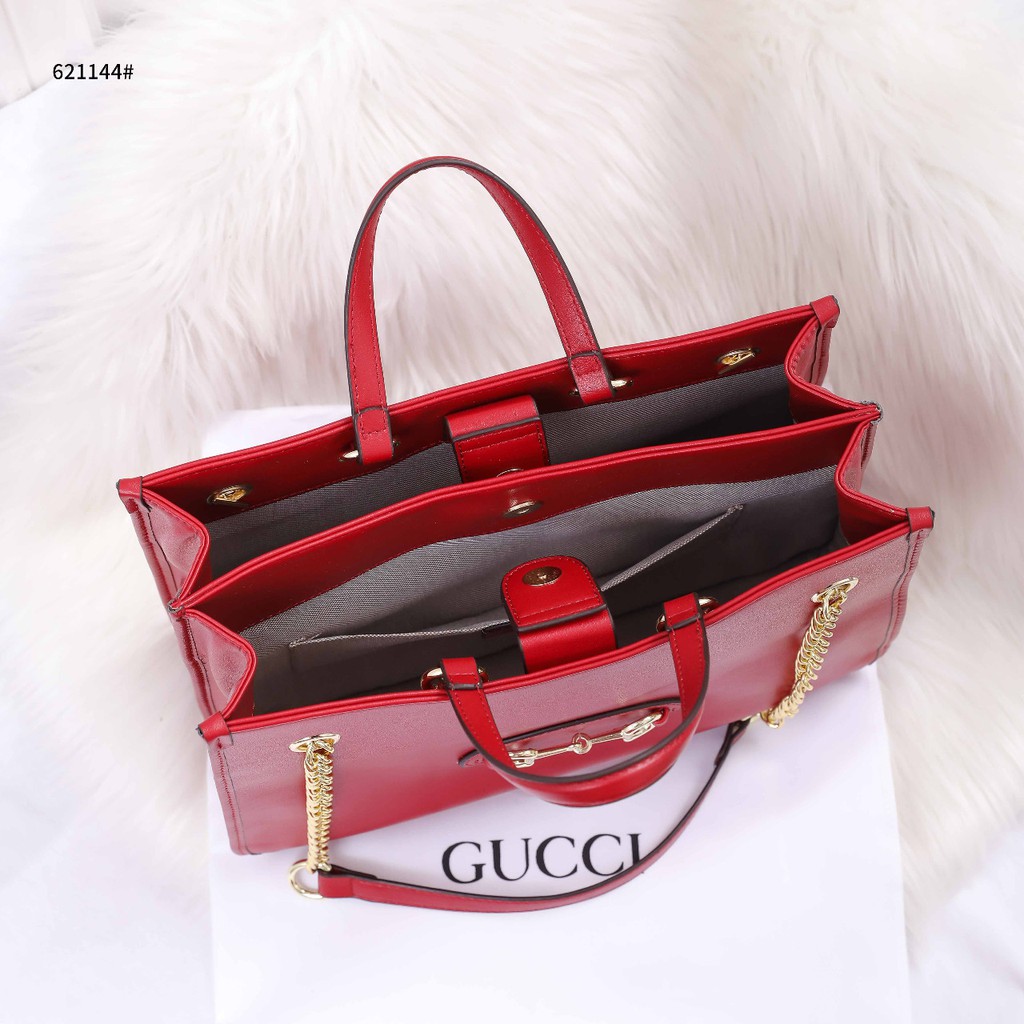 GC Horsebit Tote Bag Leather 621144