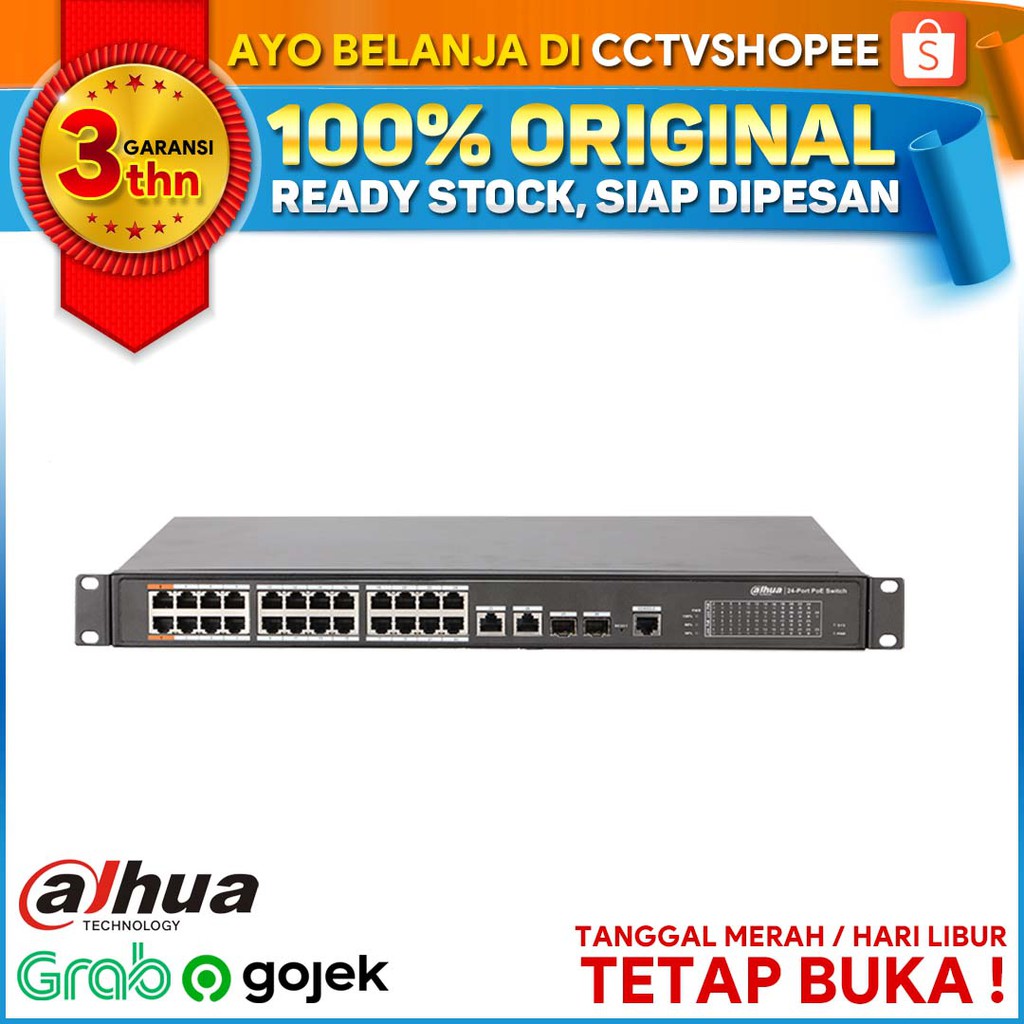 DAHUA PFS4226-24ET-240 POE SWITCH DAHUA 24-Port GARANSI RESMI 3 TAHUN