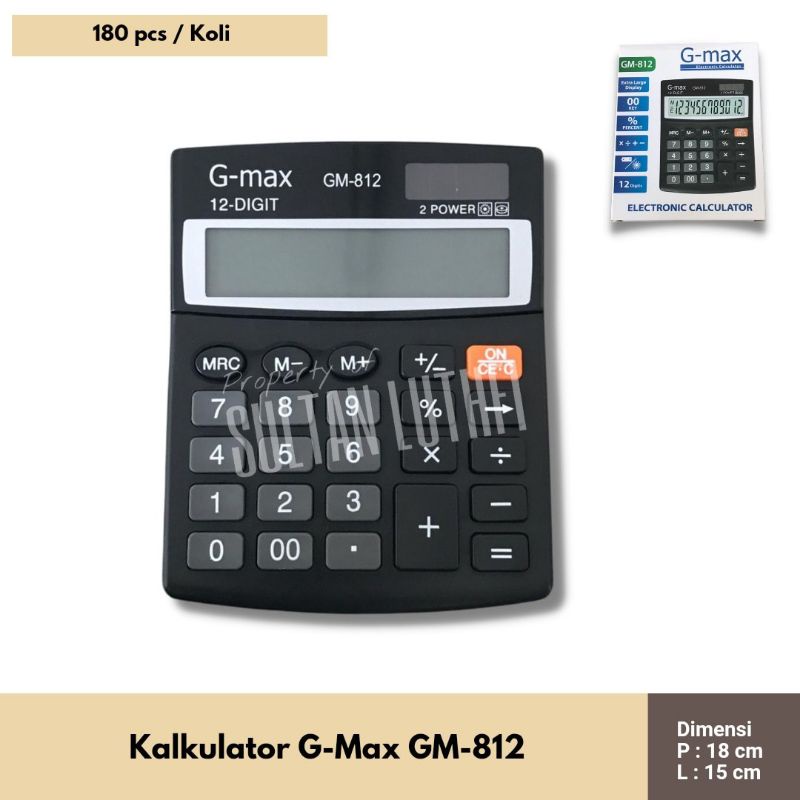 

(PROMO) KALKULATOR G-MAX GM812 / KALKULATOR 12 DIGIT / CALCULATOR MINI