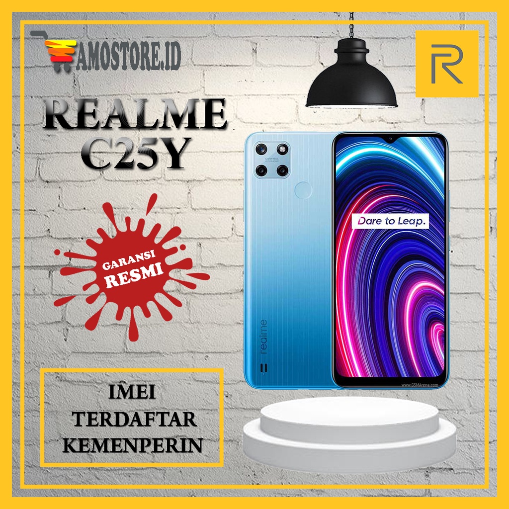 HP BARU REALME C25Y RAM 4/64 GB NEW 100% ORI GRS RESMI INDONESIA TERMURAH