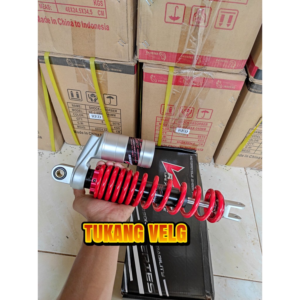 SHOCKBREAKER TABUNG MATIC VARIO SCOOPY BEAT MIO FINO UKURAN 340MM VROSSI COPY YSS GZA