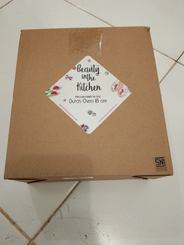 Panci Kuping Tutup Kaca Enamel Chefina Family Cookware