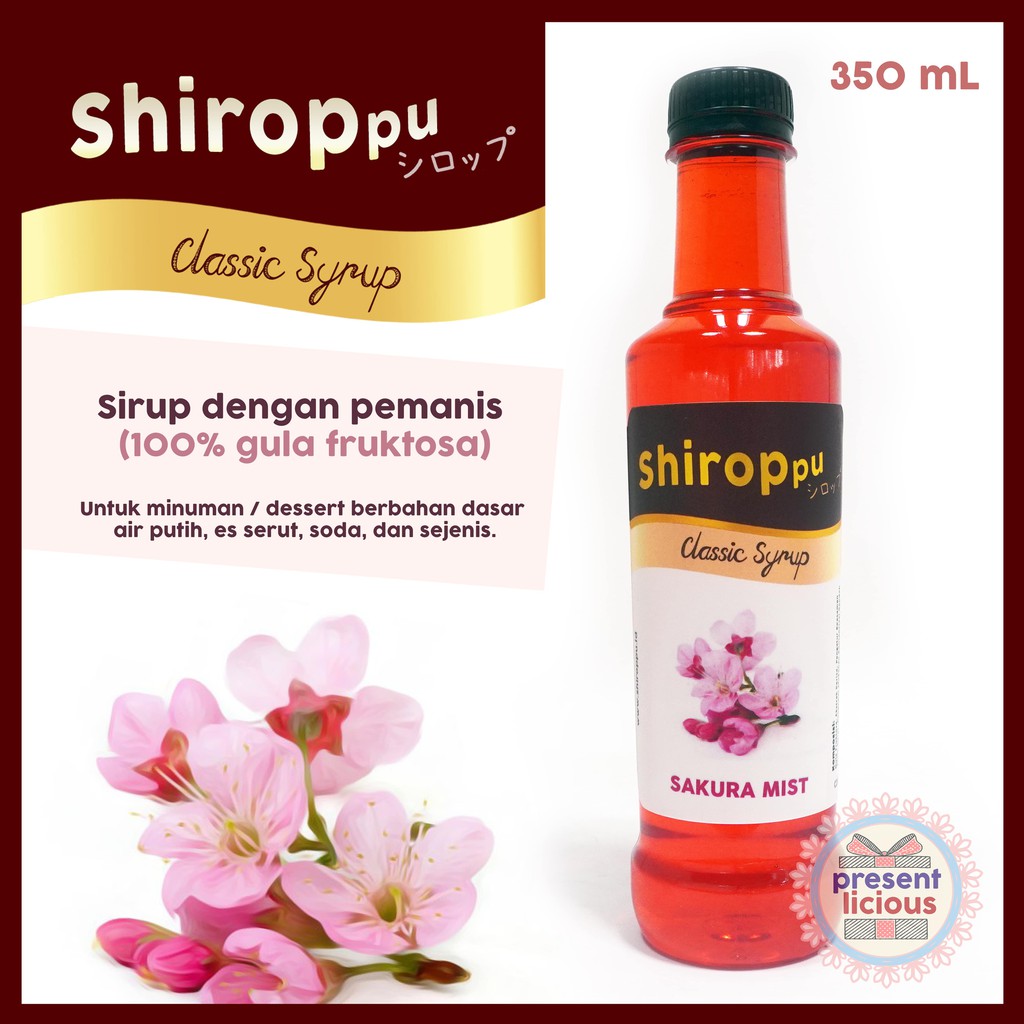 

Sakura Mist | Shiroppu Classic Syrup 350 mL | Sirup Manis