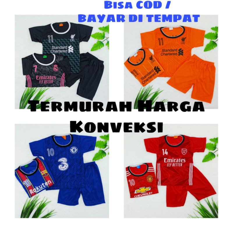 [Ss-6002] Setelan Anak Laki-laki Baju Bola Size 6bulan-4tahun