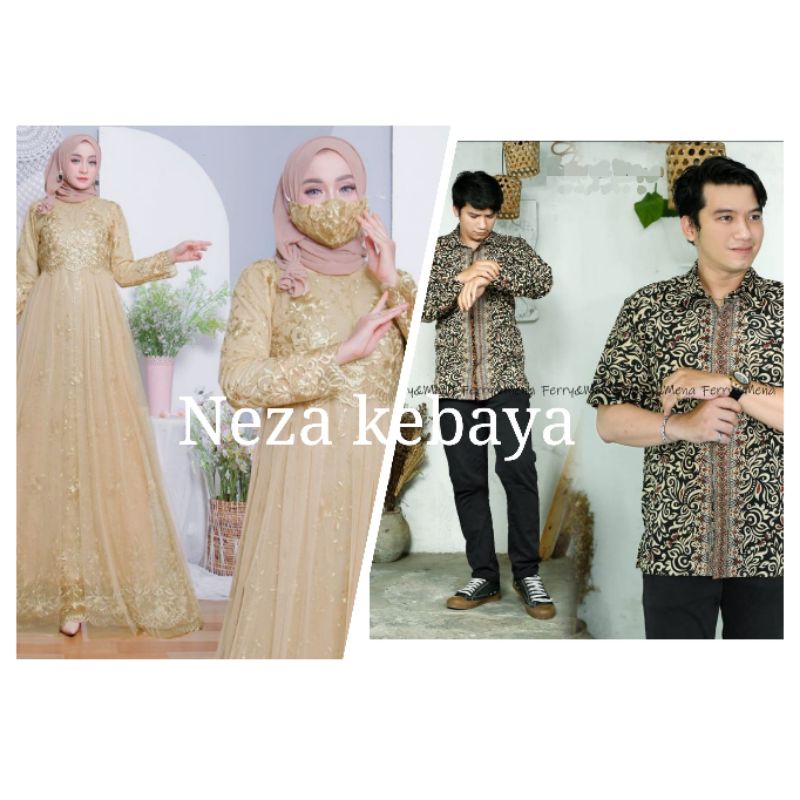 COUPLE GAMIS TULLE //COUPLE PESTA//GAMIS TERBARU