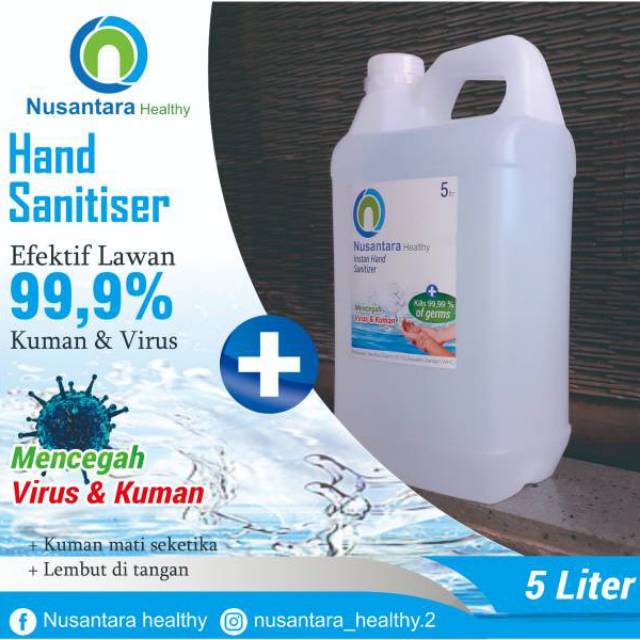 

TERMURAH HANDSINITIZER 5 LITER