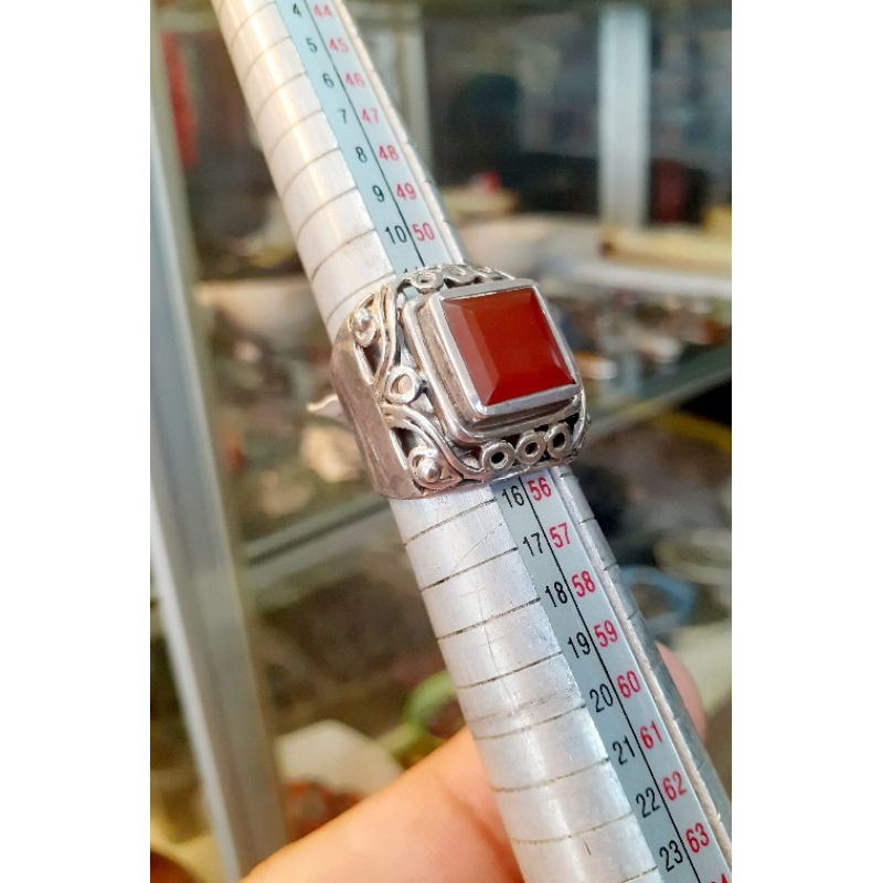 CINCIN BARU SILVER BATU ASLI AKIK YAMAN