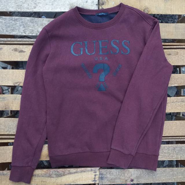 [FLASH SALE] CREWNECK GUESS MAROON