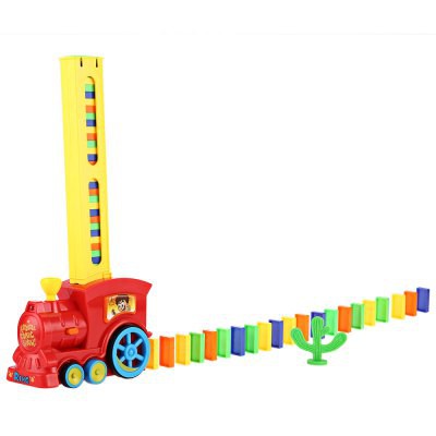 Import Terbaru Mainananak murah Classic Domino Rally Train Toy Set Ideal Birthday Christmas Gift