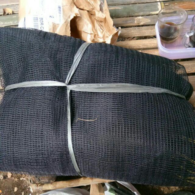Eceran Jaring Ikan Waring Hitam Rk Anti Geser. Jaring Pagar Kebun. Kerambah Ternak Kolam Ikan