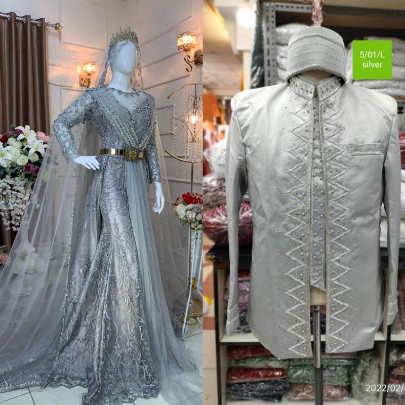 GAUN PENGANTIN COUPLE MEWAH MODERN//GAUN WEDDING COUPLE//BESKAP