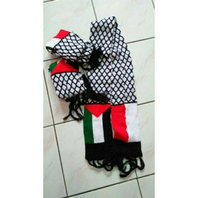 SYAL PALESTINA MURAH TEBAL RAJUT