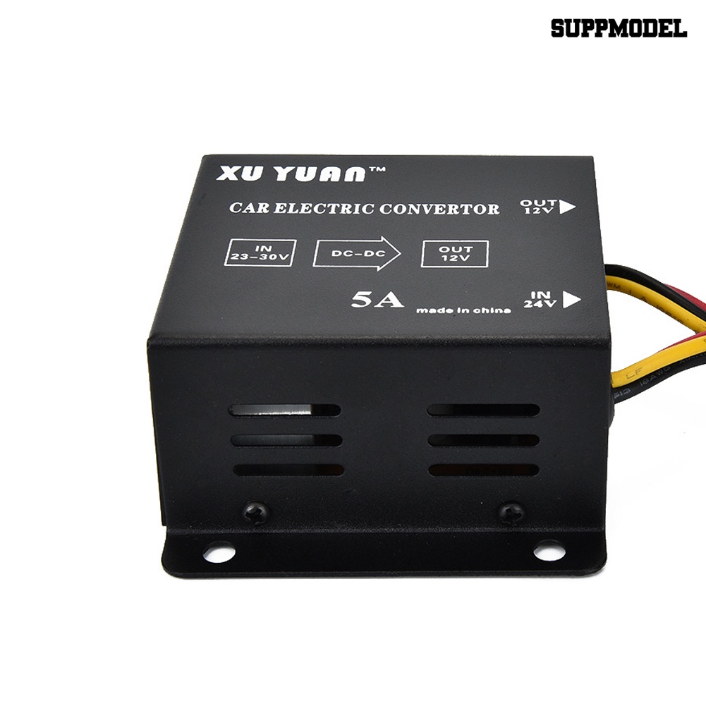 Adapter Konverter Power Supply Step Down 5A 24V Ke 12V Untuk Mobil