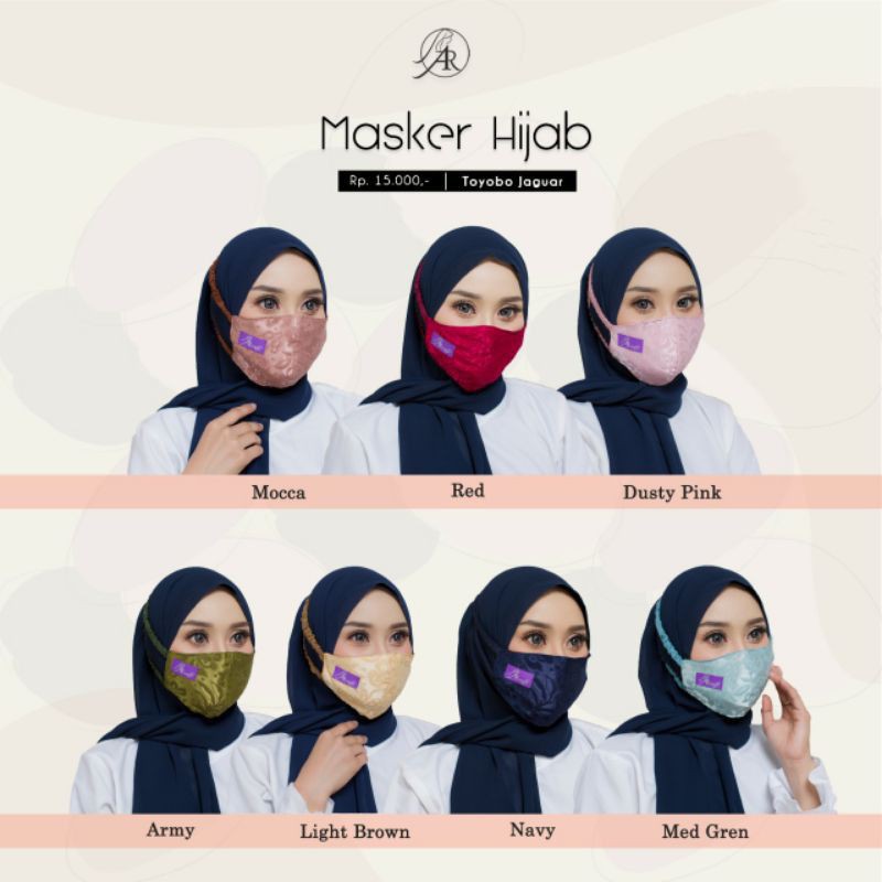 Masker Hijab Toyobo Jaguar by Arrafi