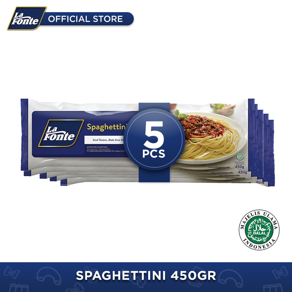 

La Fonte Spaghettini 450gr - 5 Pcs