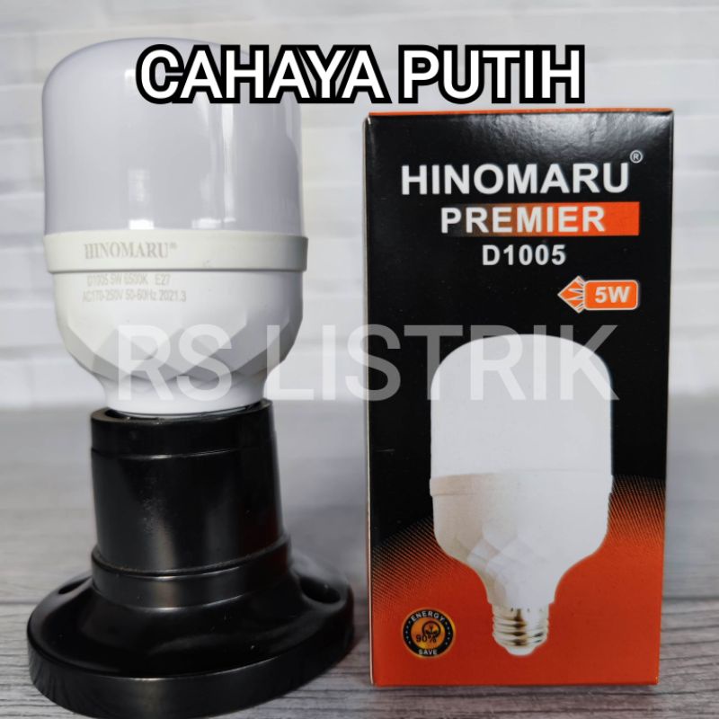 HINOMARU PREMIER LAMPU LED BULB 5W 5 WATT D1005 PUTIH