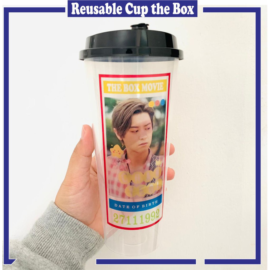 [ MHN BACA DESKRIPSI PRODUK ] Reusable Cup Exo Member Barcode dan THE BOX Chanyeol