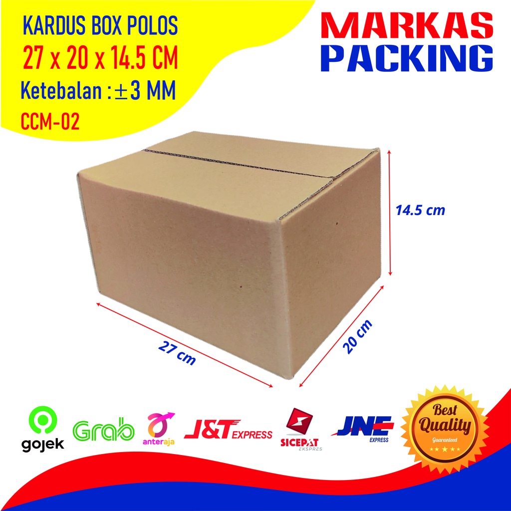 

Kardus Karton Box 27x20x14,5 CM Dus Packing Packaging Polos