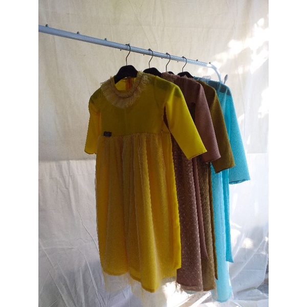 gamis tile set anak / gamis tile anak