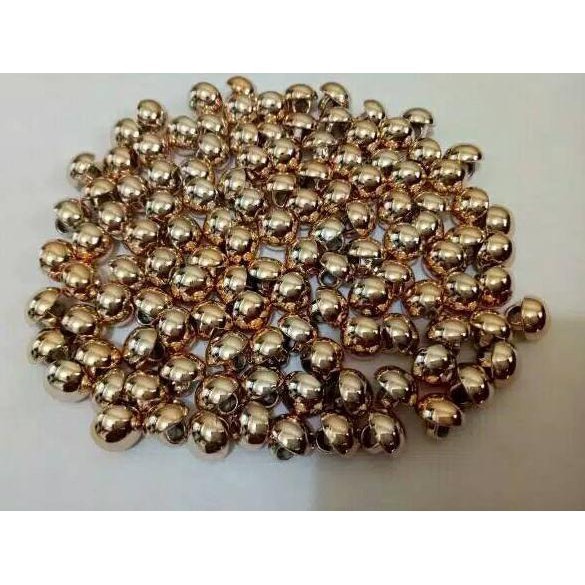 Kancing Baju Jamur Emas Polos Timbul 13mm isi 100pcs