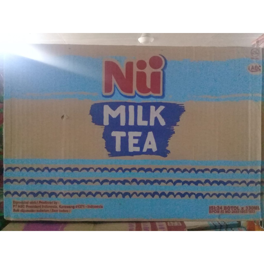 

Nu Milk Tea 330ml Isi 24 Botol / Karton