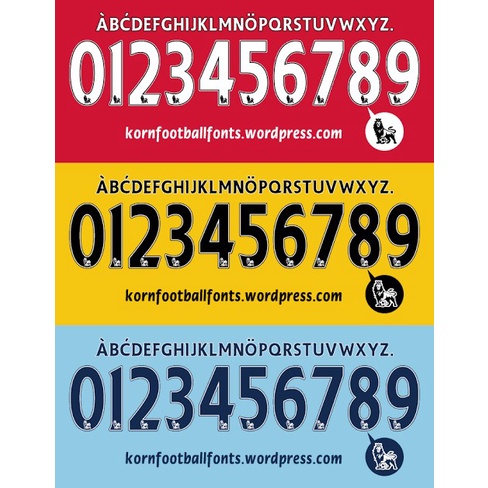 (BPL Putih) Nameset jersey Barclays Primier League (BPL) Liga Inggris Grade Ori (GO) Printing Tahun 