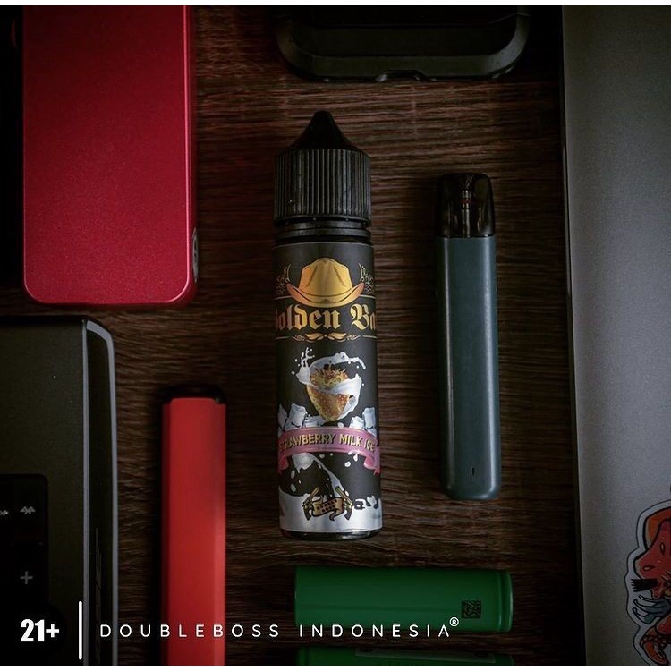 Liquid vape Golden Bar Strawberry Milk Ice Original