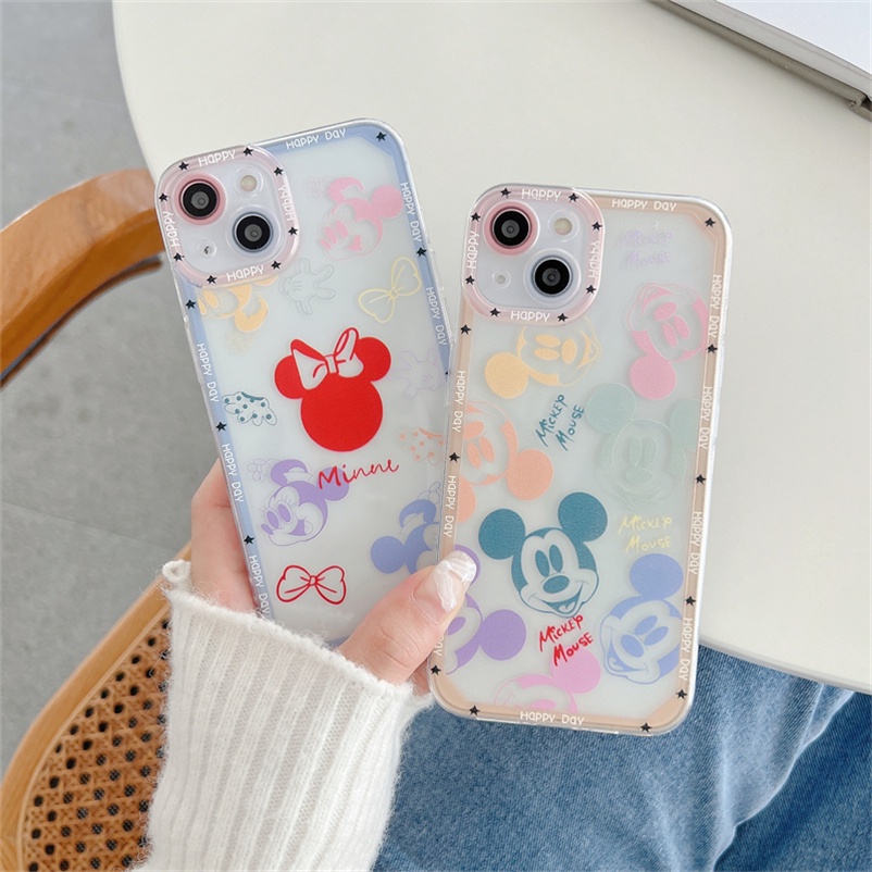 Soft Case Tpu Motif Kartun Tikus Compatible for iPhone 11 Pro Max iPhone 14 13 12 Pro Max X Xr Xs Se 2020 Max 7 Plus 8 7 6 6s Plus Soft TPU Phone Case Cartoon Mouse Series High-quality Soft Silicone Back Protective Casing Cover