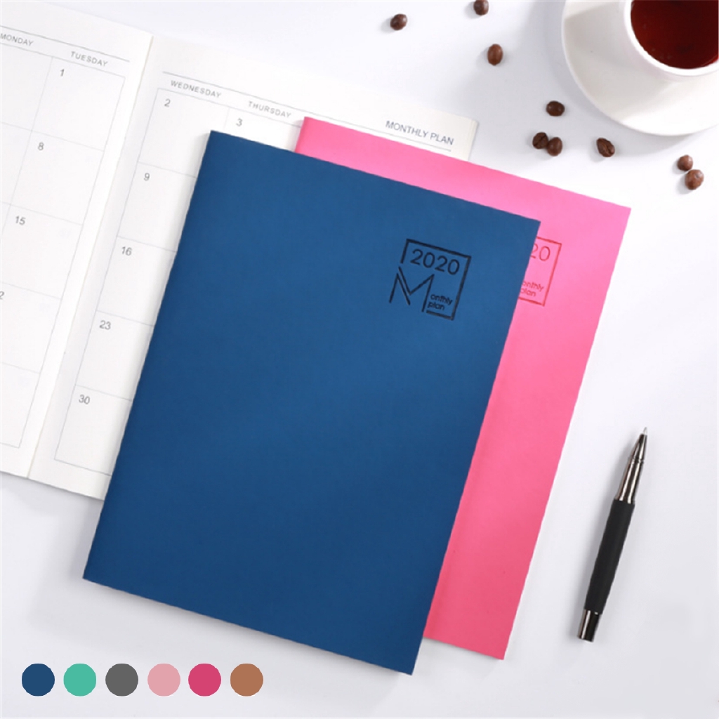 Ukuran B5 2020 Weekly Monthly Journal Planner Diary School Study 