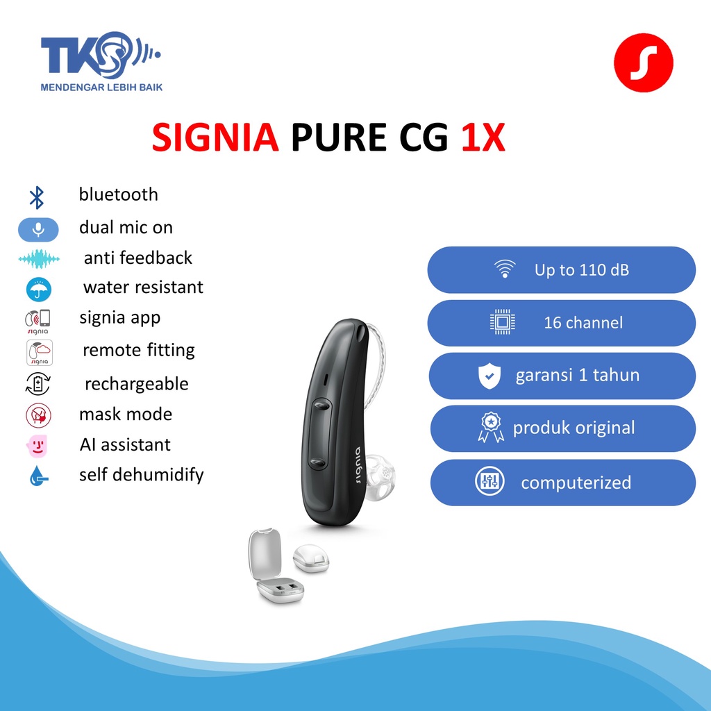 Jual Alat Bantu Dengar Signia Pure Charge Go X Shopee Indonesia