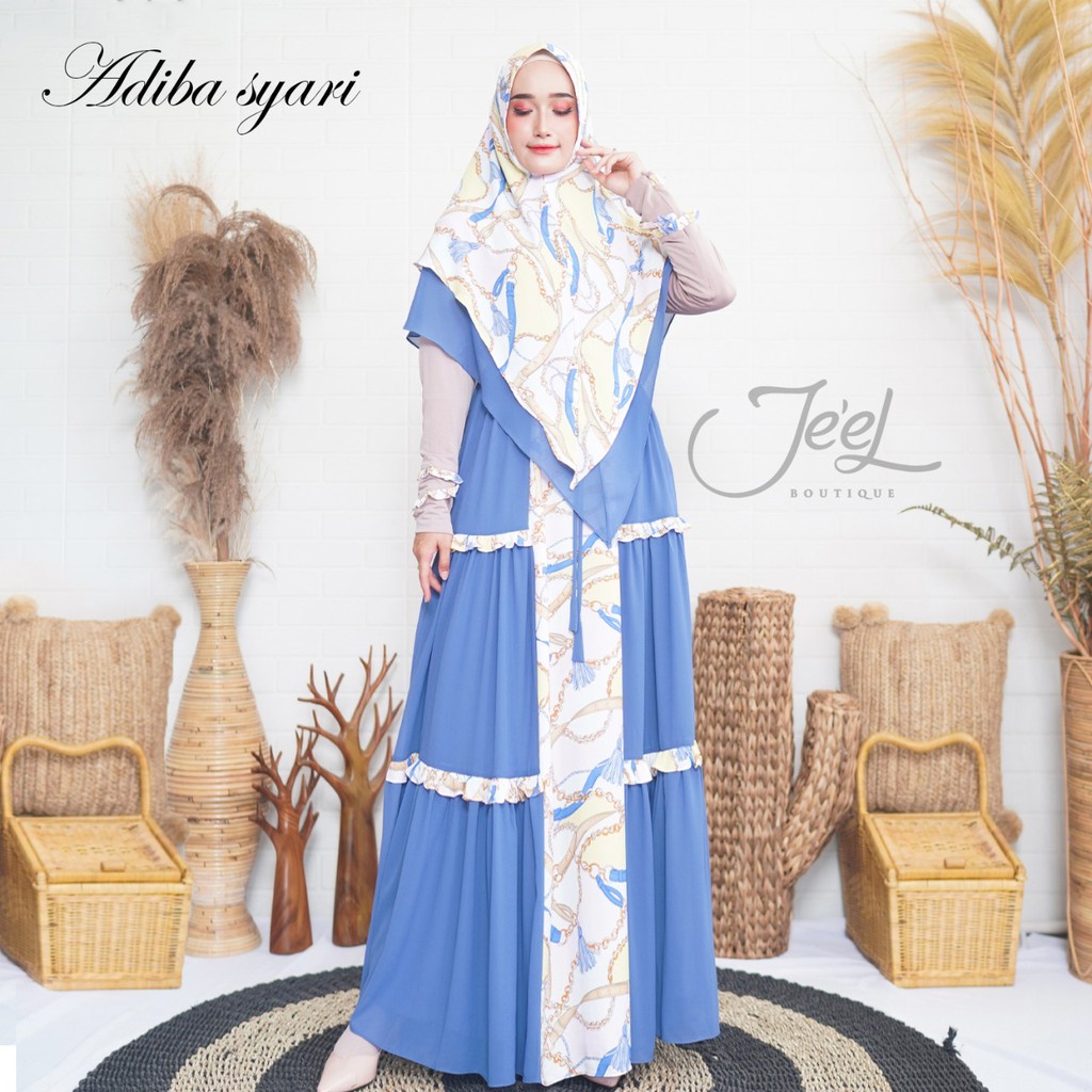 ADIBA SYARI by JEEL BOUTIQUE l GAMIS WANITA SYARI