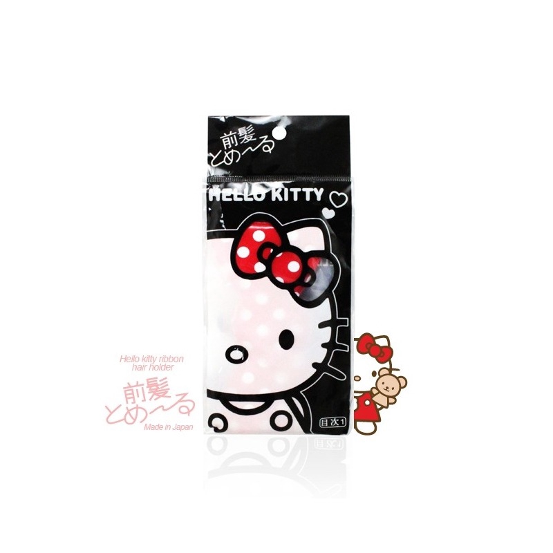 HelloKitty Polkadot Velcro Jepit Rambut 1 Pcs (Random)